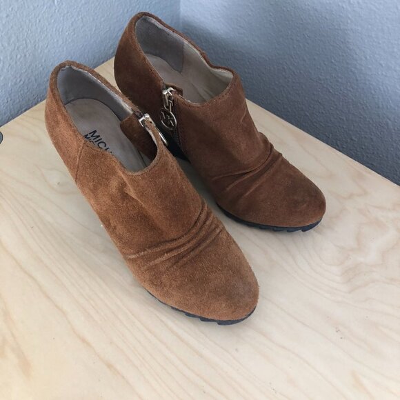 Michael Kors Leather Wedge Booties - Picture 5 of 13